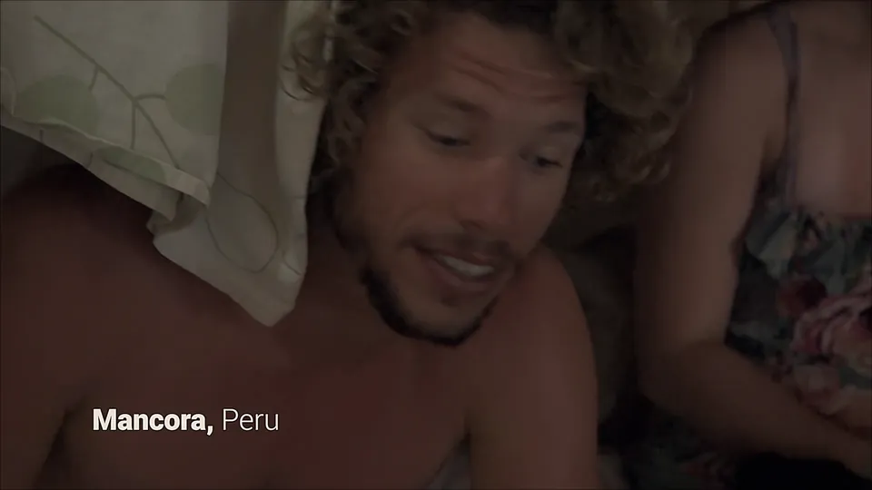 A bruised rider, the morning after. Caption: Mancora, Peru.