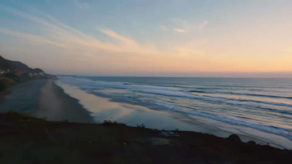 Sunset over the Pacific.